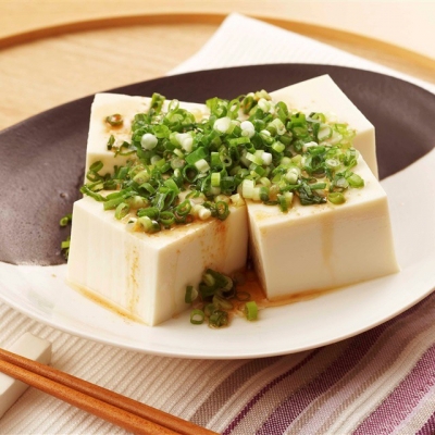 ネギと豆腐和え