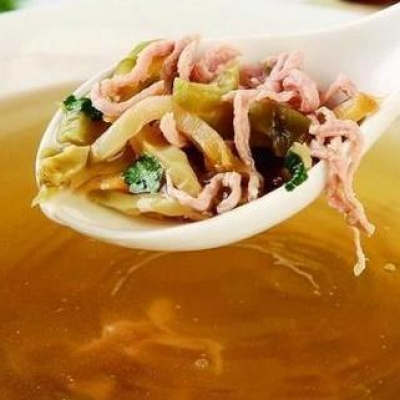 ザーサイと肉スープ