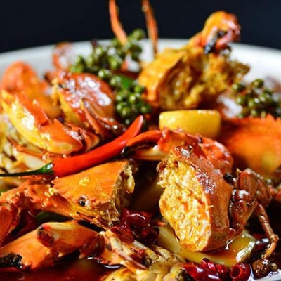 カニの四川風炒め