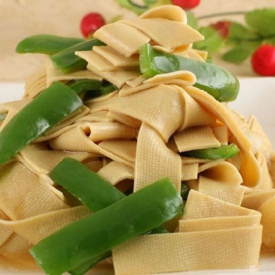 干し豆腐とビーマン妙め