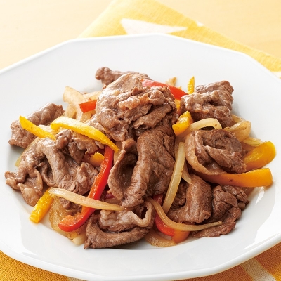 牛肉の黒胡椒炒め