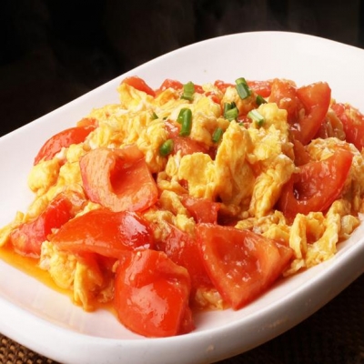 玉子とトマト妙め