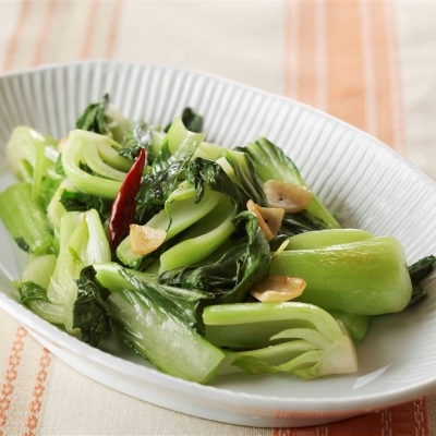 青梗菜のニンニク妙め
