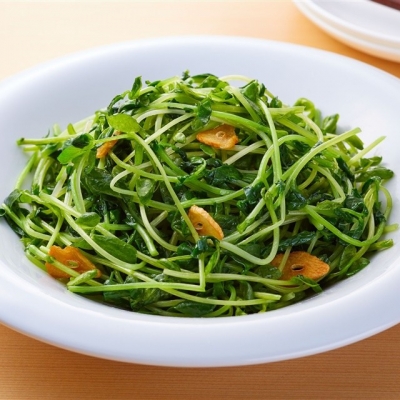 豆苗炒め