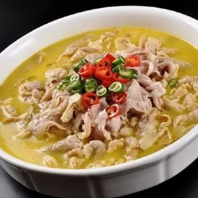 牛肉の漬け白菜の煮