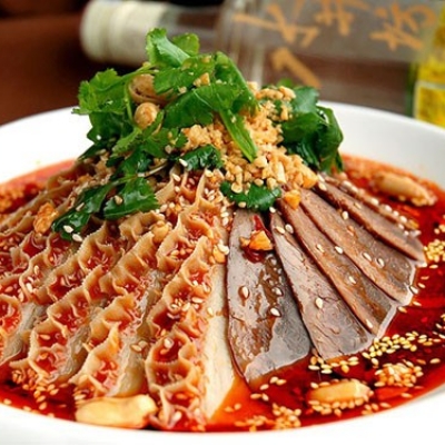 牛モッとハチノス和え物