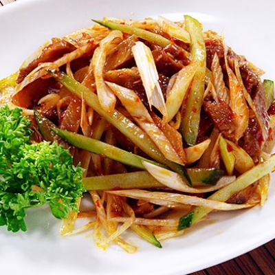 ネギとチャーシュー和え