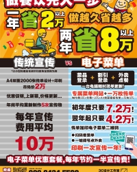 餐饮解禁反弹期!1年宣传我包了 传单加印二维码,一次印刷够一年
