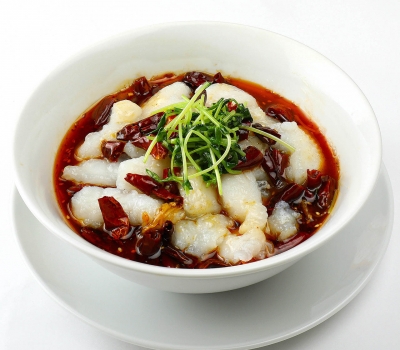 A31四川風白身魚の辛子煮込み