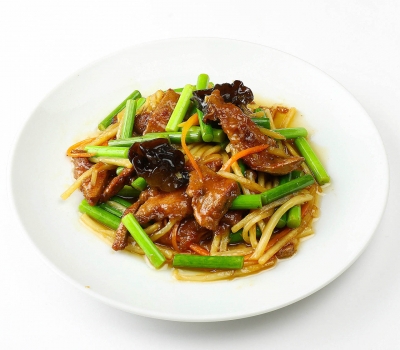 A30レバーとにんにくの芽炒め