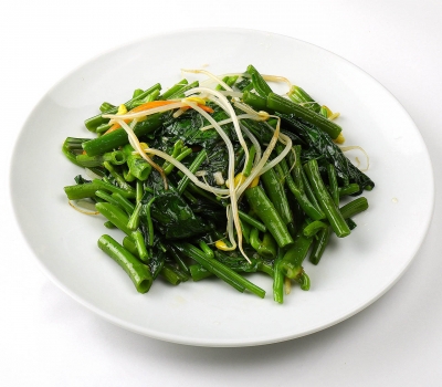 A5ニンニク空心菜炒め