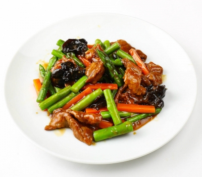 A28牛肉とアスパラ炒め牛肉炒芦笋